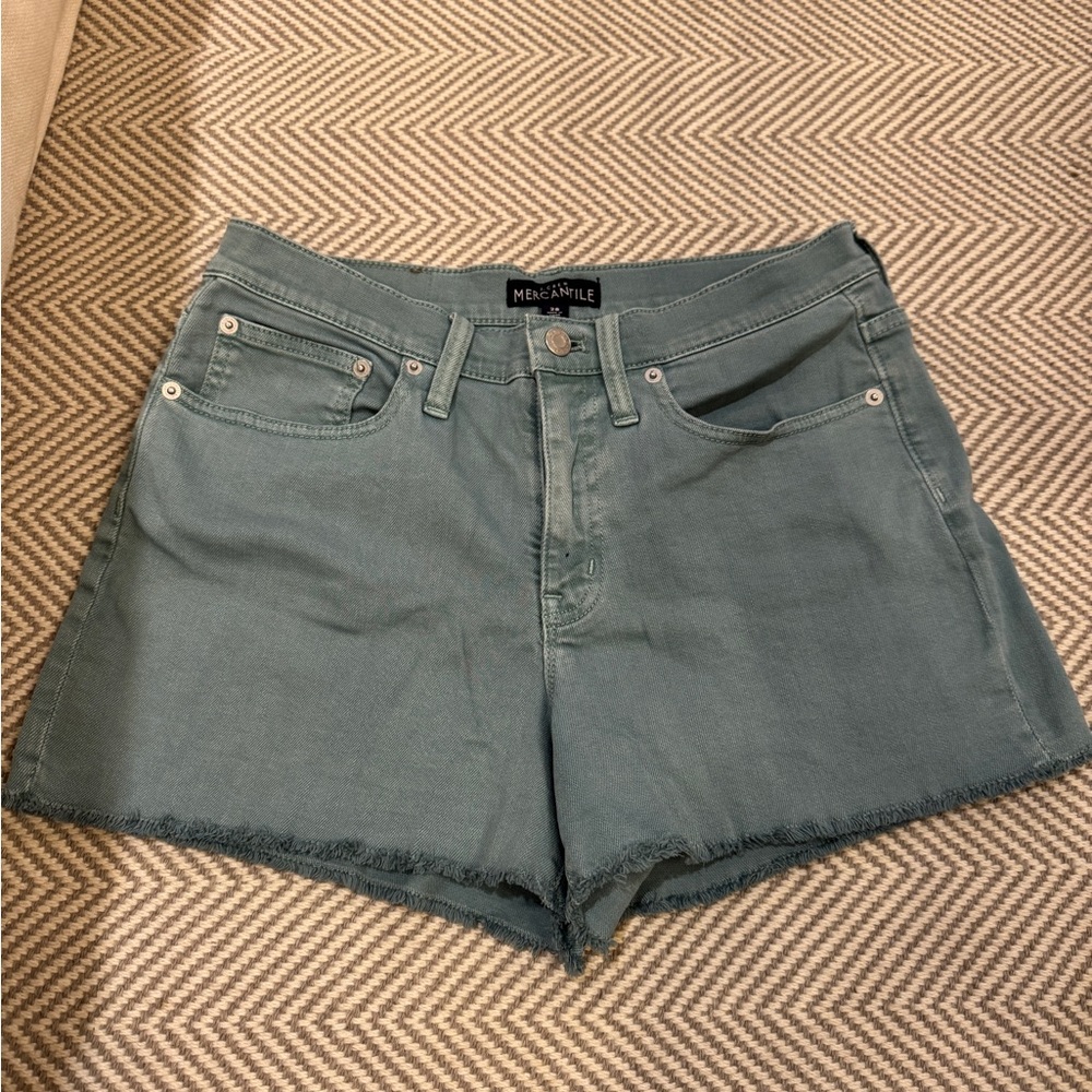 Madewell Women's Teal Jean Shorts